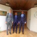 Visite du Ministre des Affaires Etrangères à la Chancellerie.