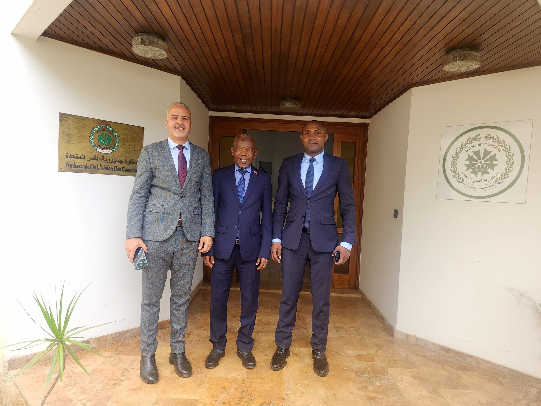 Visite du Ministre des Affaires Etrangères à la Chancellerie.